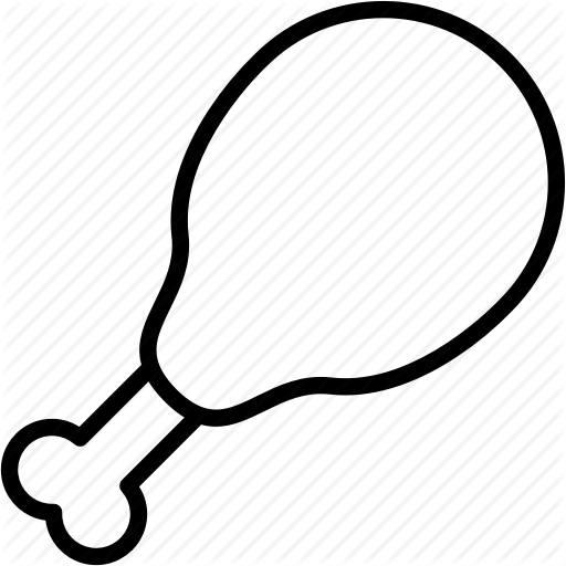 Breakfast, Chicken, Eat, Food, Meal, Wing Icon