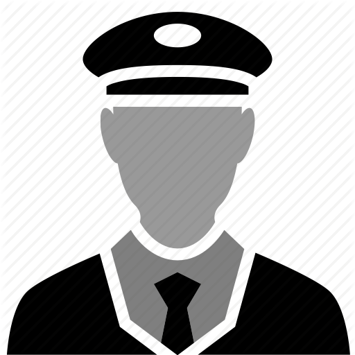 Captain, Chief, Officer, Pilot Icon