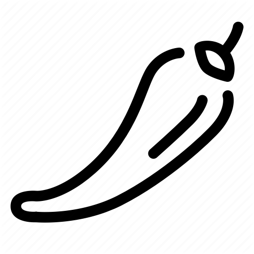 Chili, Food, Fruit Icon