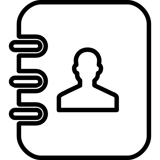 Notebook With Contacts Icons Free Download