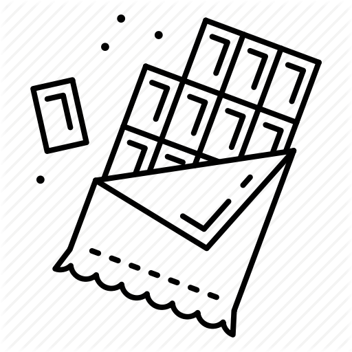 Chocolate, Chocolate Bar, Dessert, Sweet, Sweets, Valentine's Day Icon