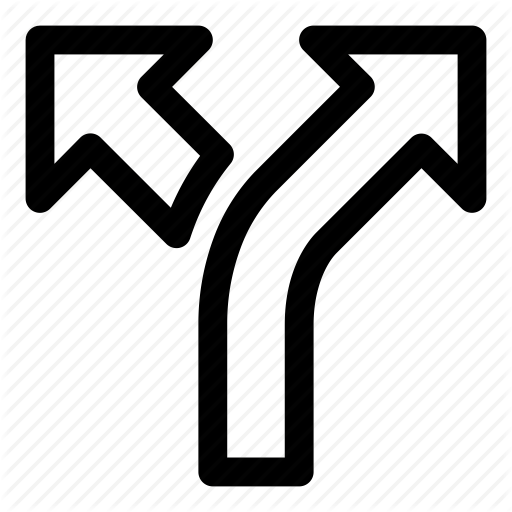 Choice, Decide, Decision, Direction, Navigation, Turn Icon