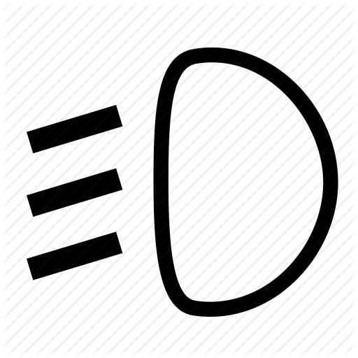 Auto, Beams, Dipped, Headlight, Light Icon