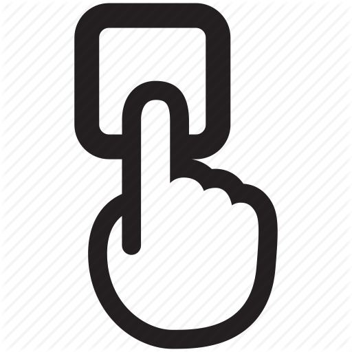 Choose, Finger, Press, Push, Select, Ticket Machine, Touch Icon