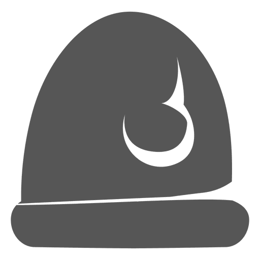 Grey Santa Claus Hat Icon