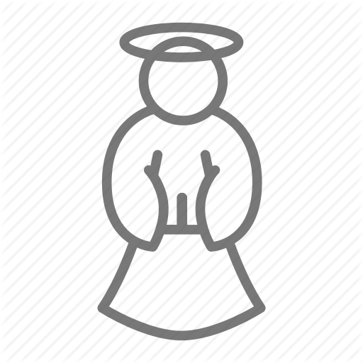 Angel, Christmas, Halo, Pray, Xmas Icon