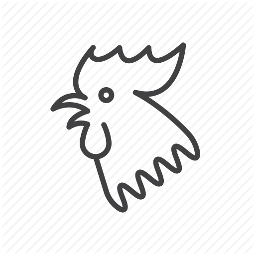 New, Rooster, Year, Zodiac Icon