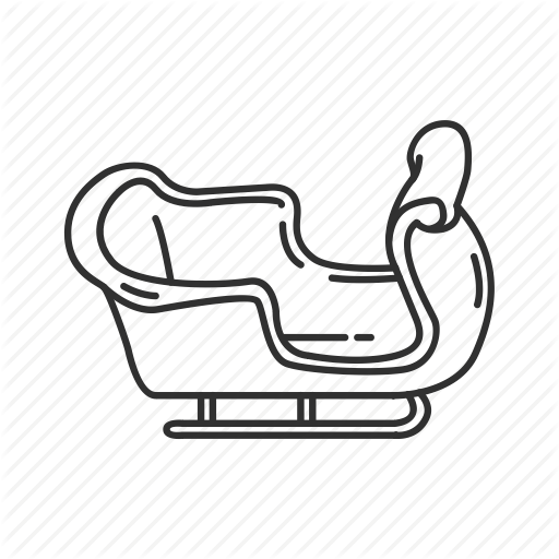 Christmas, Delivery, Gifts, Holiday, Magical, Santa Claus, Sleigh Icon