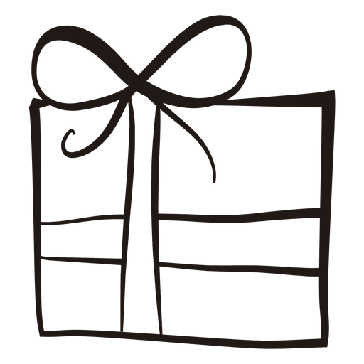 Gift Box Stroke Icon