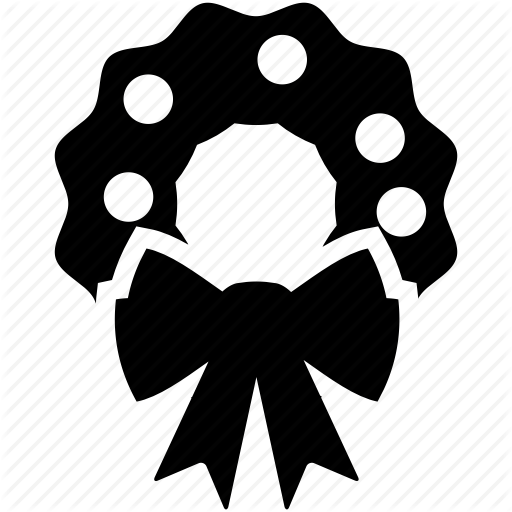 Bow, Christmas, Decoration, Holiday, Wreath, Xmas Icon