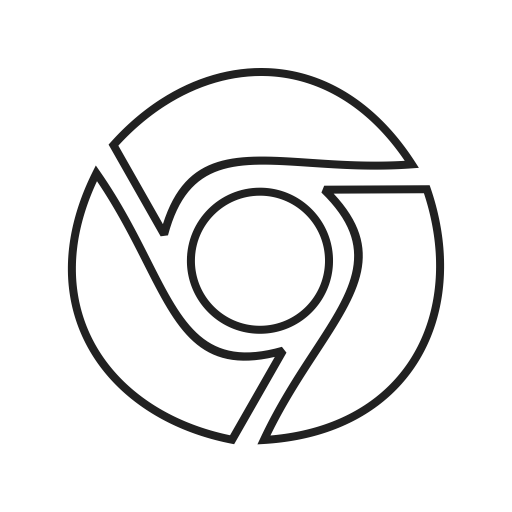 Chrome Outline Icon