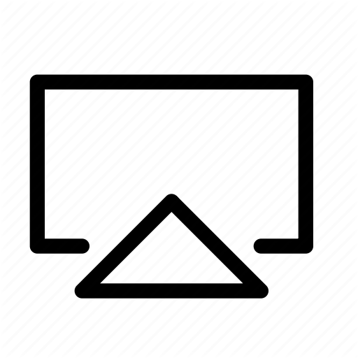 Airplay, Broadcast, Chromecast, Display, Mirror, Screenshare Icon