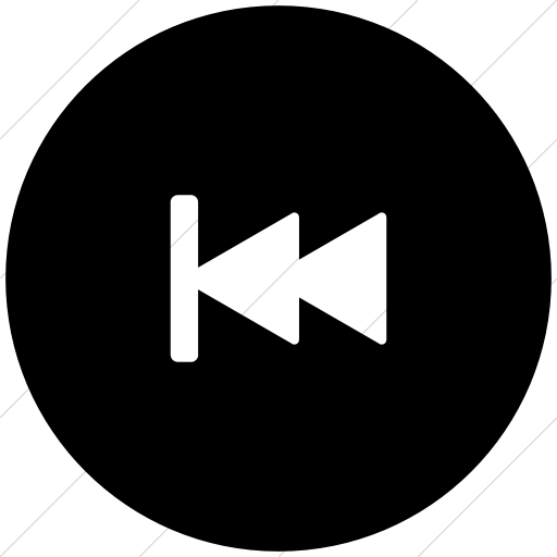 Flat Circle White On Black Foundation Previous Icon