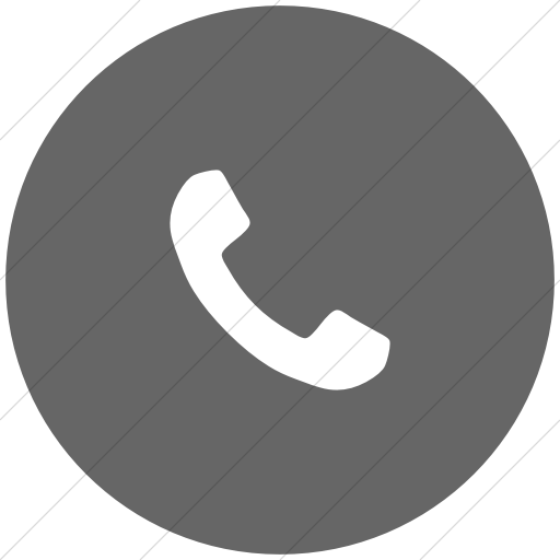 Flat Circle White On Gray Bootstrap Font Awesome Phone Icon