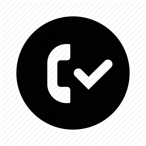 Accepted, Call, Checkmark, Circle, Phone Icon