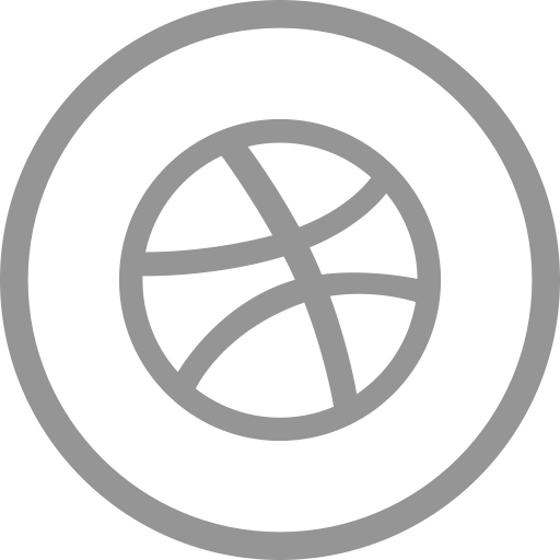 Logo, Social, Media, Social Media, Dribbble, Circle Icon
