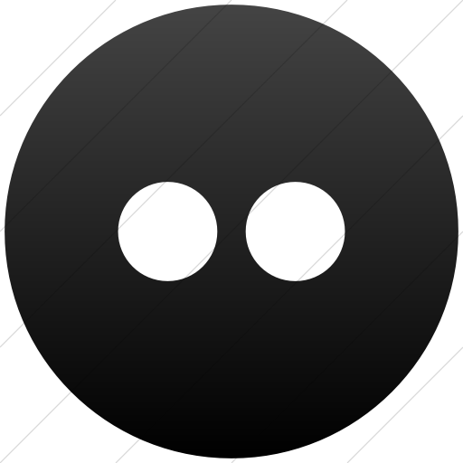 Flat Circle White On Black Gradient Social Media