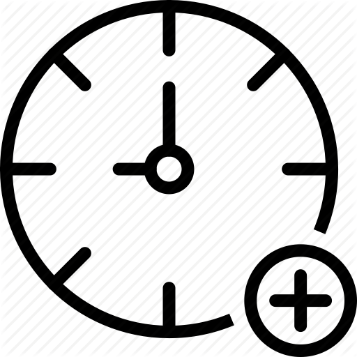 Circle, Clock, Hours, Plus, Time, Watch Icon