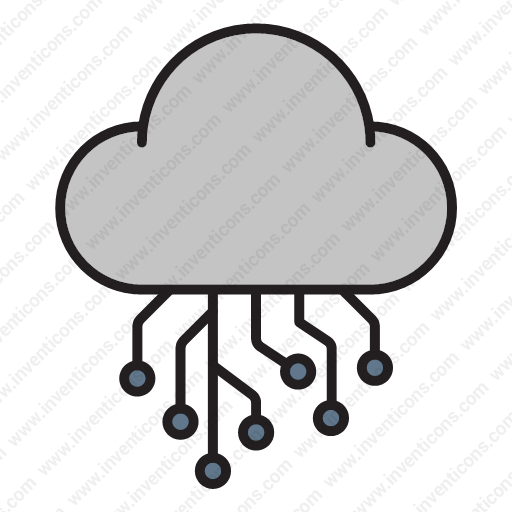 Download Cloud Circuit Icon Inventicons