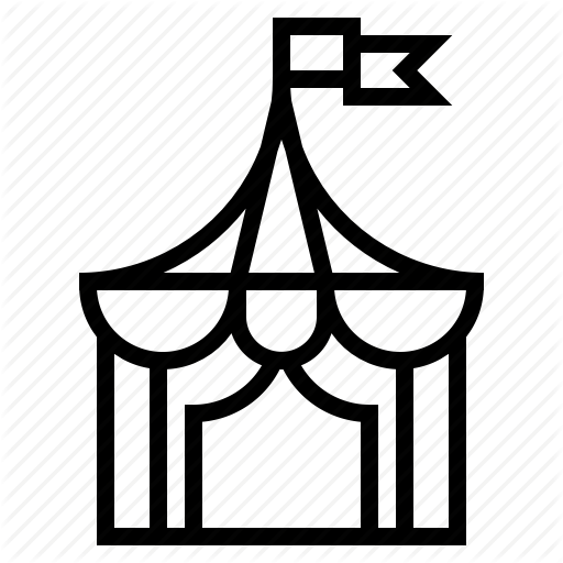 Circus, Tent Icon