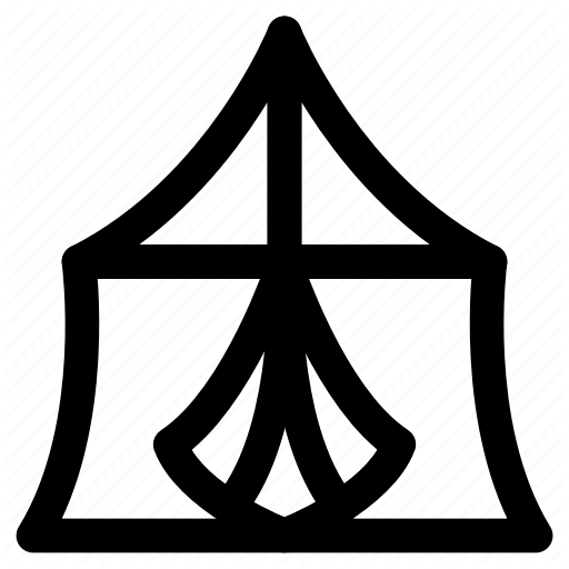 Carnival, Circus, Tent Icon