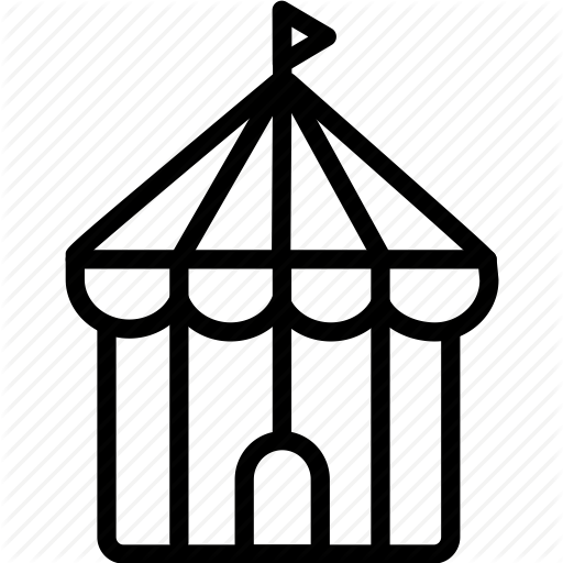 Circus, Tent Icon