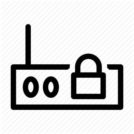 Wireless Security Router Icon