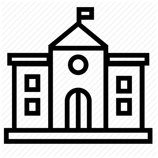 Architecture, Building, City, Hall, Real Estate, Town Icon