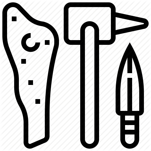 Axe, Dagger, Knife, Stone, Weapon Icon