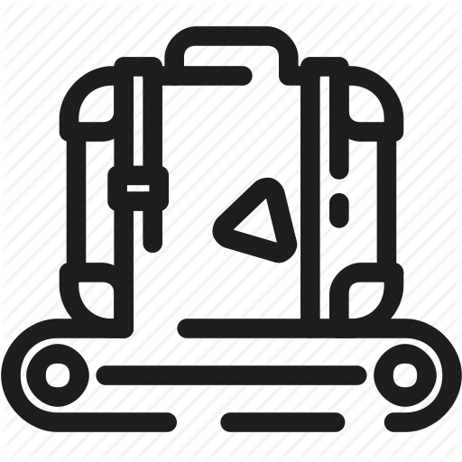 Baggage, Belt, Carousel, Claim, Luggage Icon