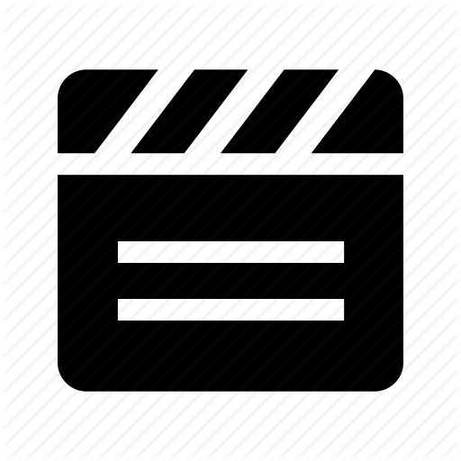 Cinema, Clapper, Film, Movie, Text, Video Icon