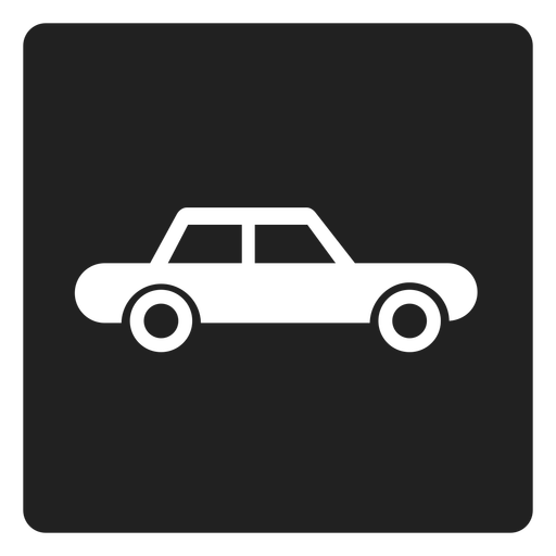 Simple Automobile Car Square Icon
