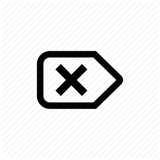 Clear, Delete, Garbage, Label, Remove, Tag, Trash Icon