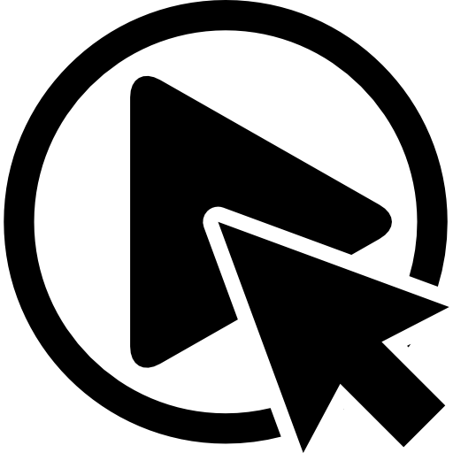 Click Play Button With Arrow Icons Free Download