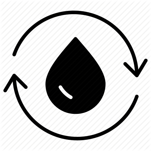 Climate Change, Drop, Recycle, Water Icon