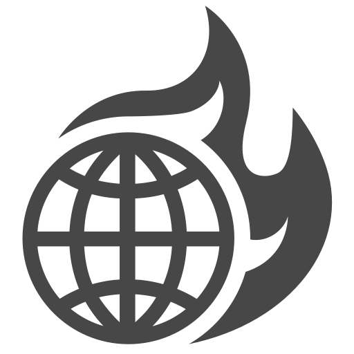 Global Warming Icon Little Blue Marble