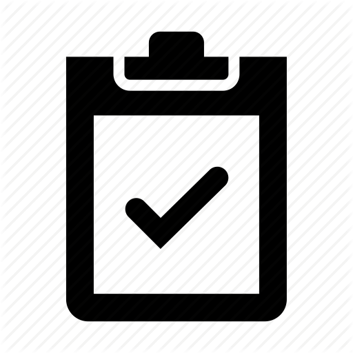 Checklist, Checkmark, Clipboard Icon