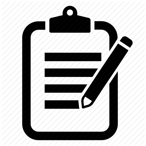 Check List, Clipboard, Document, List, Note, Pen, Write Icon