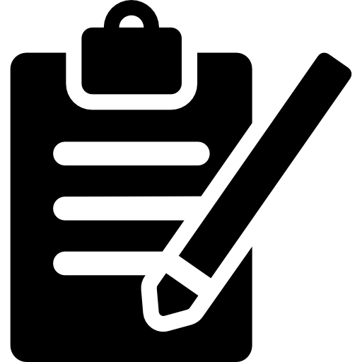 Clipboard With Pencil Icons Free Download