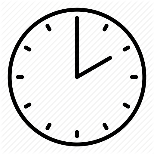 Clock, Time, Two O'clock Icon