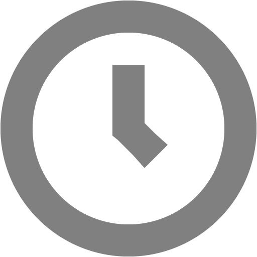 Gray Clock Icon