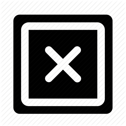 Close, Close Button, Cross, Delete, Rounded Square Close, Simple