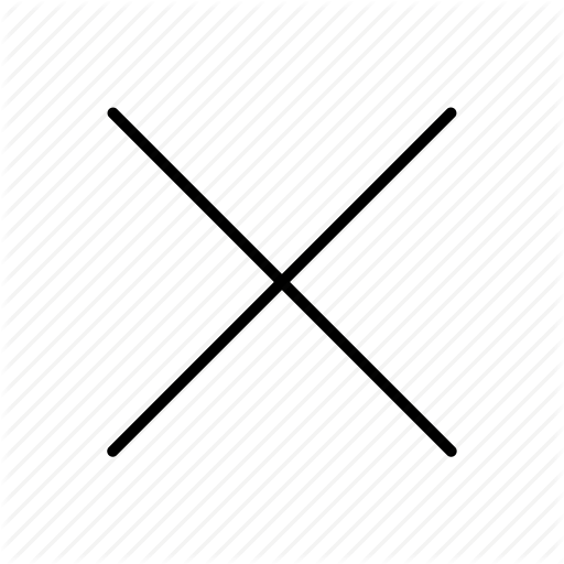 Close, Thin, X Icon