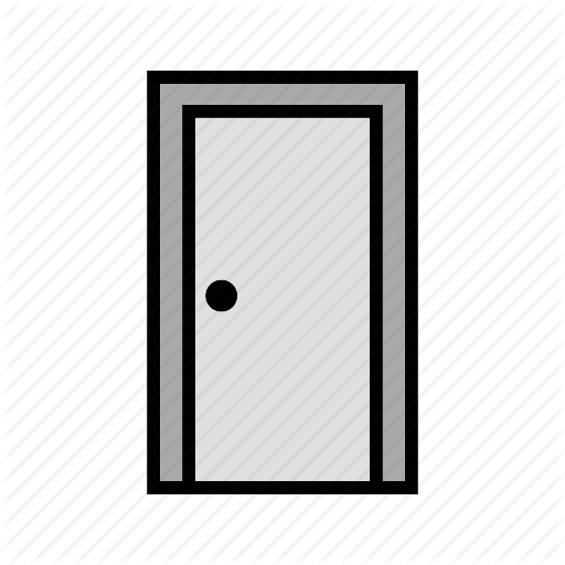 Closed Door, Door, Wooden Door Icon