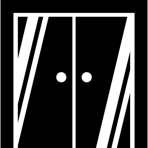 Closed Double Doors Icons Free Download