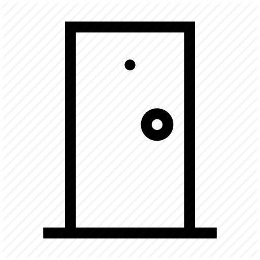 Closed, Door, Front, House, Interior Icon