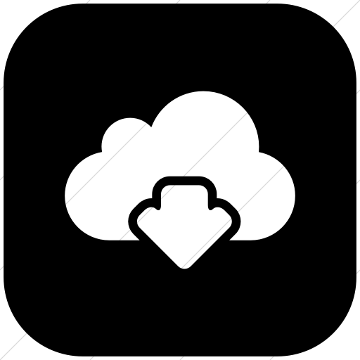 Flat Rounded Square White On Black Raphael Cloud