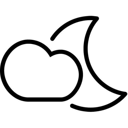 Cloud Moon Icon