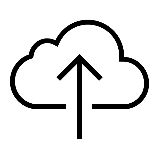 Cloud Upload Outline Icon Iconshow