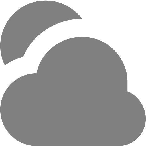 Gray Cloudy Icon